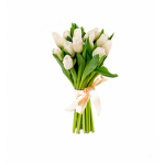 № 528 Букет из 15 молочных тюльпанов
