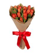 № 526 Букет из 15 алых тюльпанов